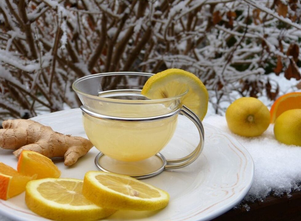 ginger-based lemon tea to boost