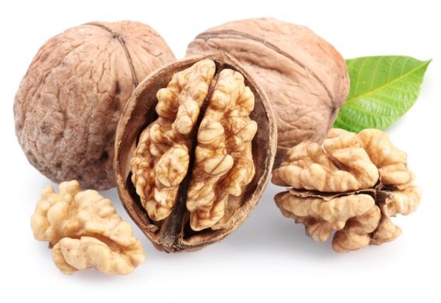 Walnut strengthens blood vessels and normalizes the hormonal background of a man. 