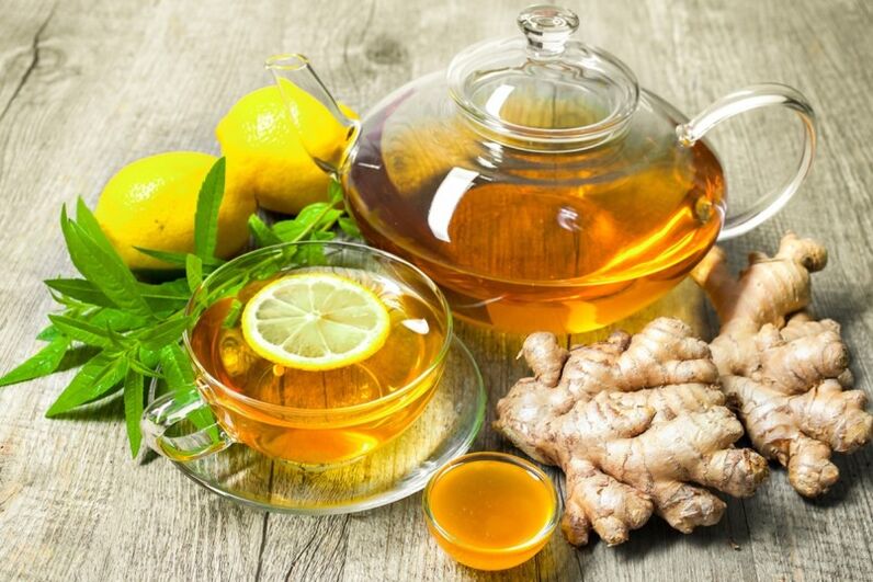 Tea with lemon and ginger will help put a man's metabolism in order. 